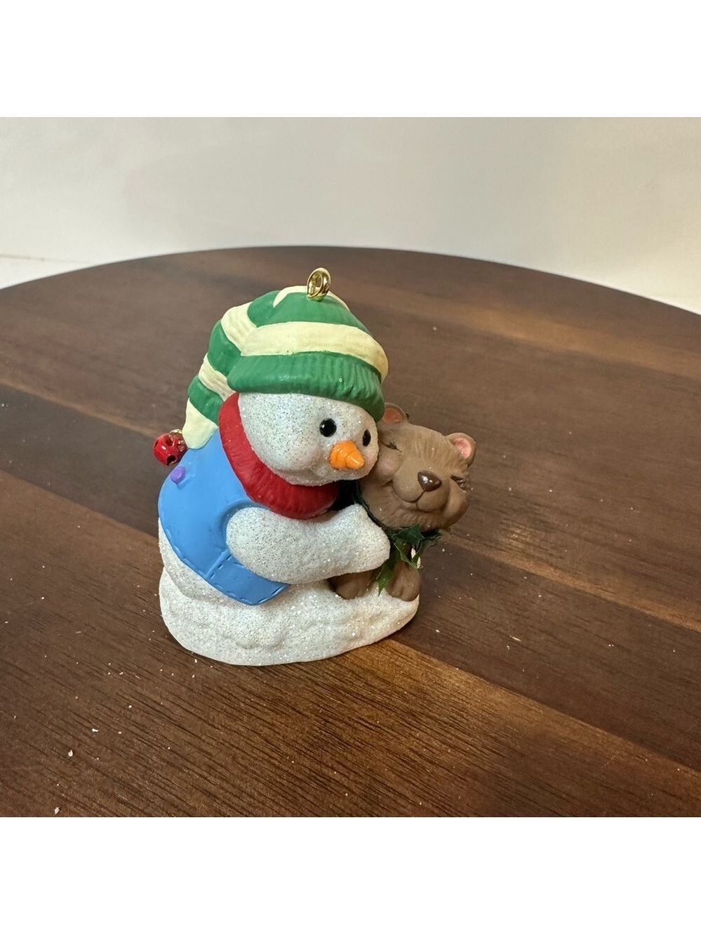Hallmark 2002 Snowman & Bear Hug Ornament – Winter Keepsake Collectible